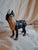 Hubley Manufacturing Company Antique Hubley Cast Iron Boston Terrier Dog Doorstop Original Paint C. 1920s 9" For Sale - Image 4 of 17