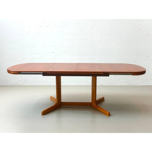 Brown Extendable Table in Cherry Wood from Lübke For Sale - Image 8 of 15