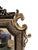 Antique Victorian Gothic Mirror with Silver Leaf Inlay over Black Gesso Frame, 1850 For Sale - Image 6 of 12