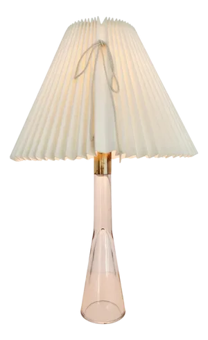 Mid-Century Modern Glass and Brass Table Lamp from Orno Oy, Finland, 1960s