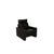 Black Leather Conseta Armchair with Manual Function from Cor For Sale - Image 10 of 15