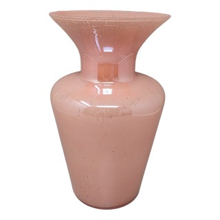 Antique Murano Blown Pink Vase by Maestro Del Vetro, 1970s For Sale