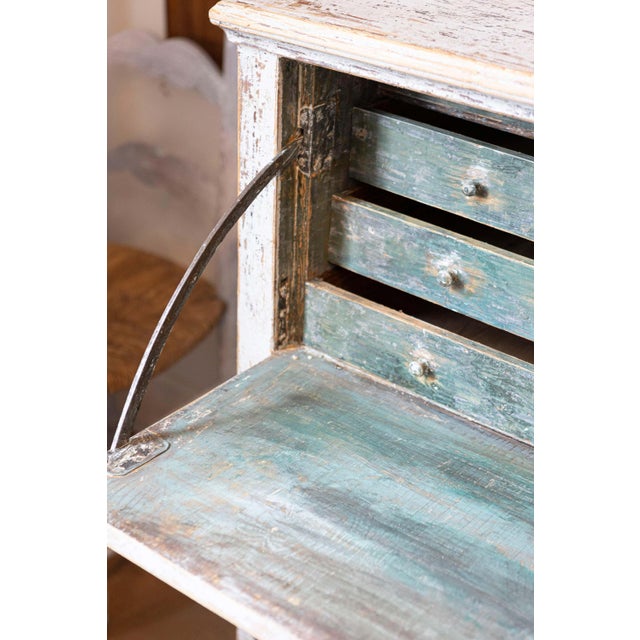 Gustavian (Swedish) 19th Century Swedish Clock Secretary Circa 1820 For Sale - Image 3 of 12