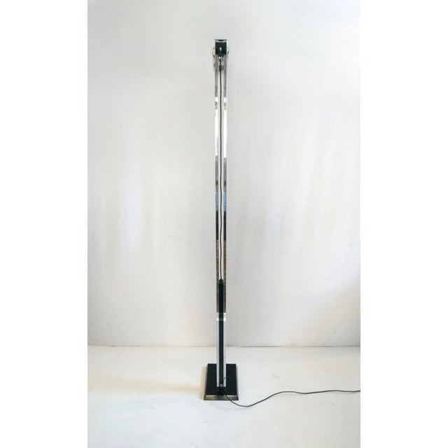 Black Italian Floor Lamp from LAM Bologna, 1970s For Sale - Image 8 of 9
