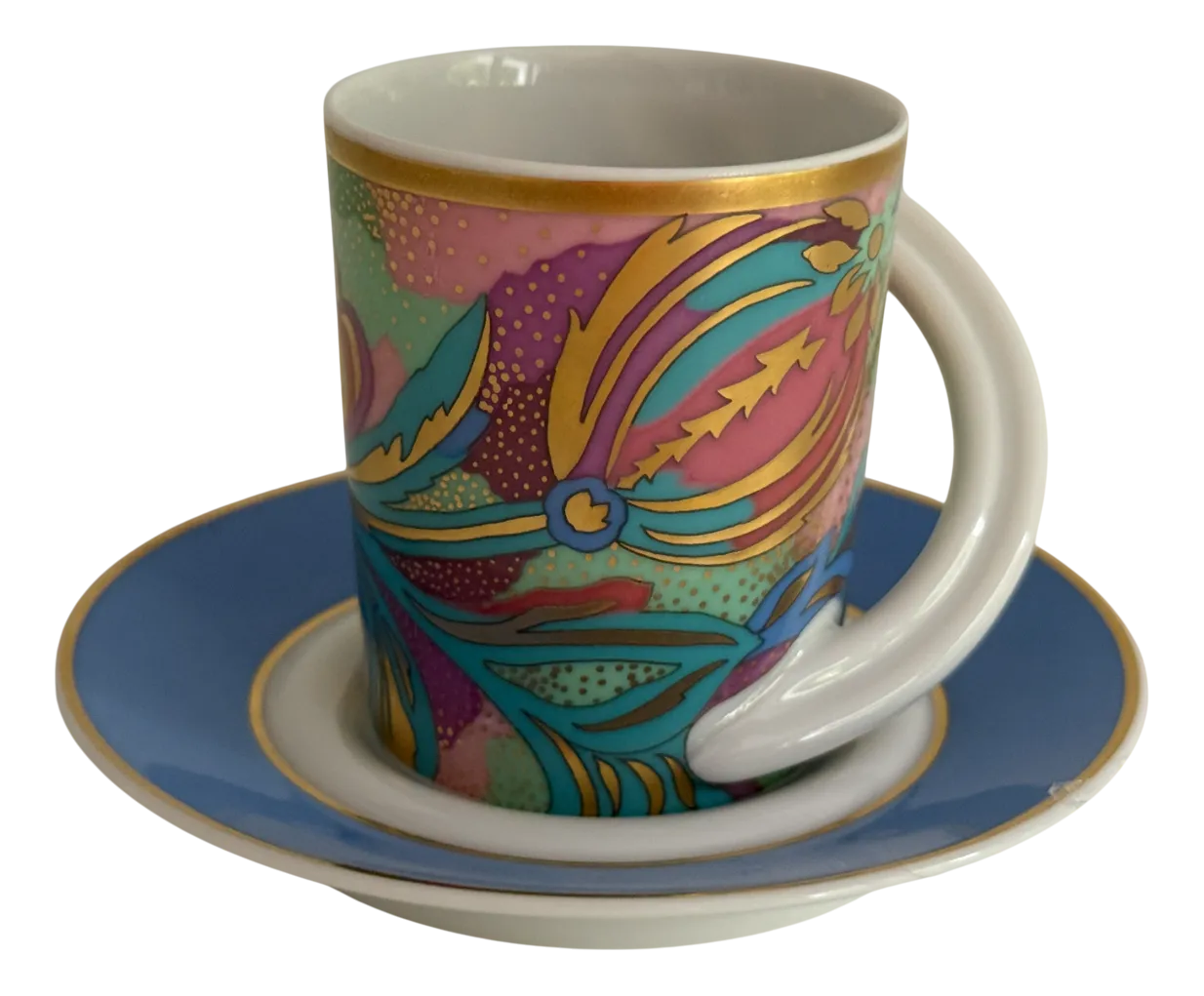 No. 18 Espresso Collector's Cup and Saucer by N. Akeren for