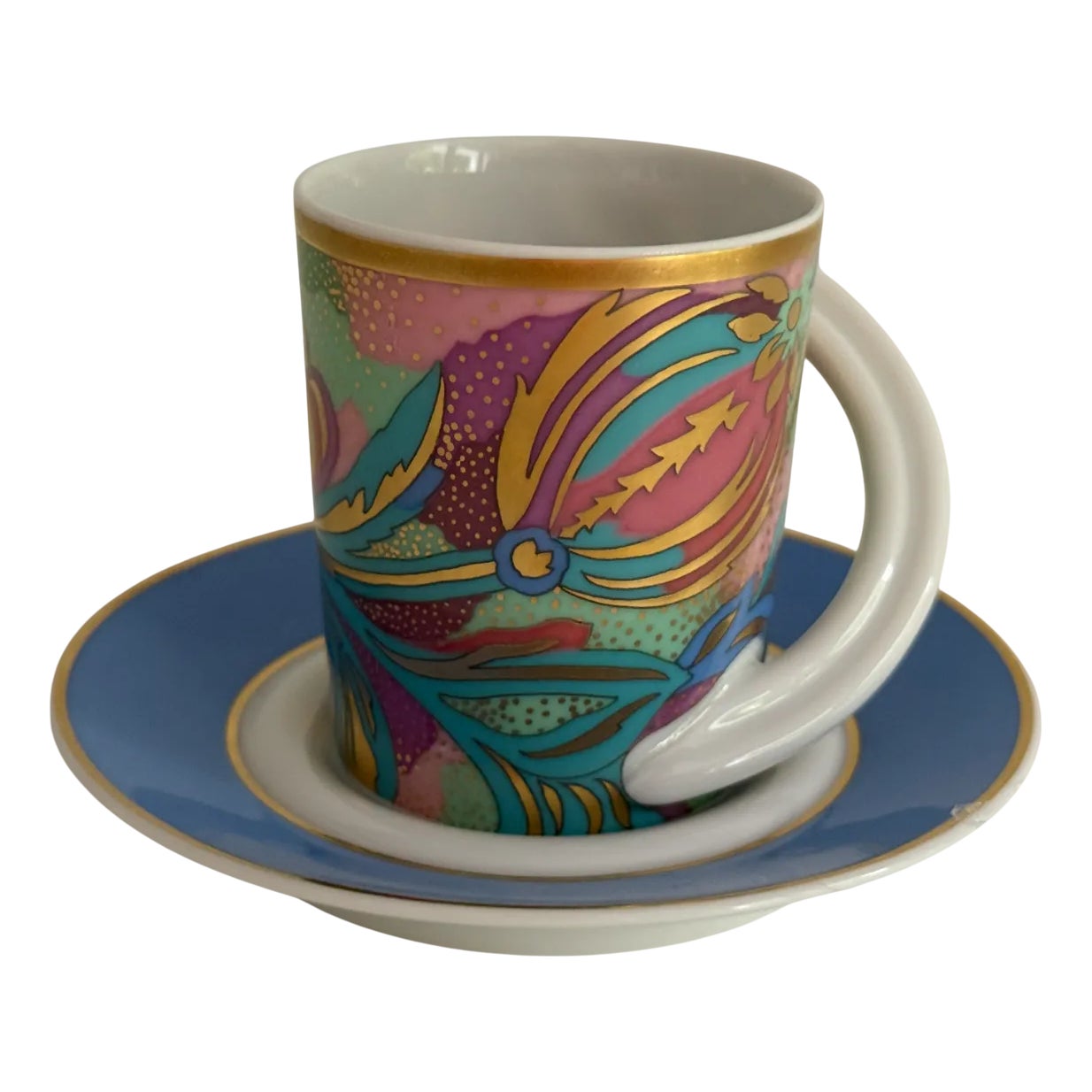 No. 18 Espresso Collector's Cup and Saucer by N. Akeren for