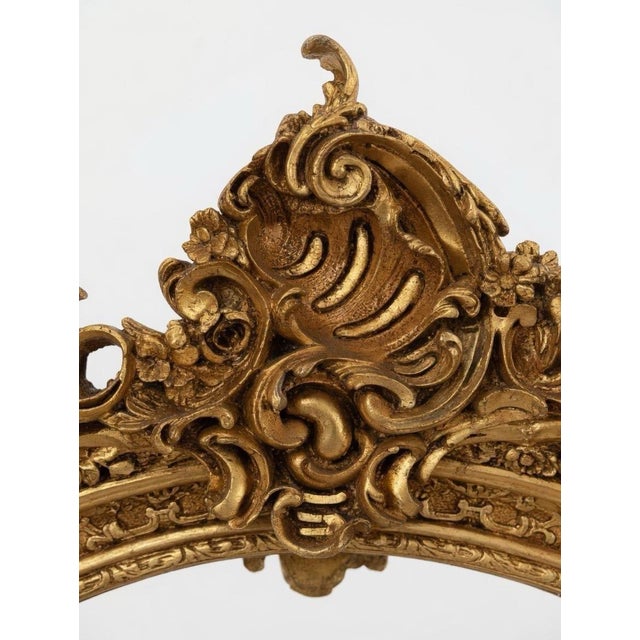 Gorgeous Monumental Louis XV Style Gilt Floor Mirror For Sale - Image 12 of 12