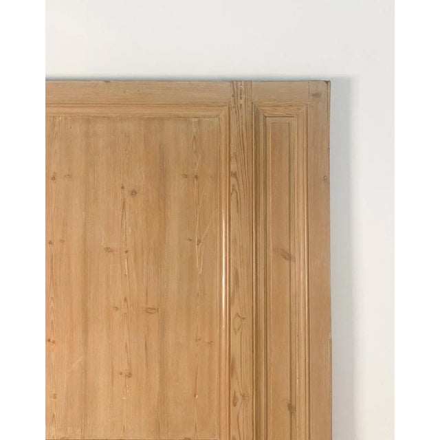 Circa 1790 Pine Northern European Trumeau Mirror For Sale - Image 4 of 5