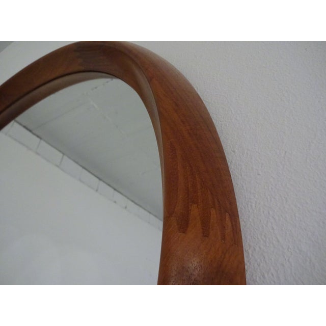 Large Teak Mirror by Bernhard Pedersen for Viby J. Møbelfabrik, Denmark, 1960s For Sale - Image 11 of 13