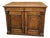 Late 19th Century Victorian Oak Raised Paneled Door Cabinet W/3 Drawers For Sale