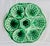 1920s Antique 1920s French Sarreguemines Majolica Green Oyster Plate For Sale - Image 5 of 13