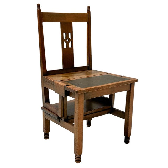 Art Deco Library Chair by Jac. Van Den Bosch, 1916 For Sale - Image 4 of 15