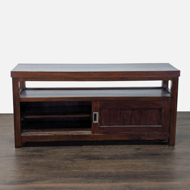 Japanese Japanese Storage Cabinet With Sliding Doors For Sale - Image 3 of 8