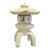 Vintage Cast Stone Asian Style Garden Pagoda Symbolizing the Path to Enlightenment For Sale