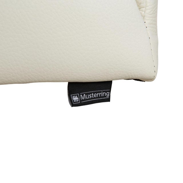 Cream Leather Chairs from Musterring, Set of 8 For Sale - Image 9 of 14