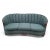 Early 20th Century Art Deco Carved Ornate Channel Back Curved Sofa, Lounge Chair and Ottoman for Reupholstery - Set of 3 For Sale - Image 5 of 12