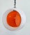Mid-Century Eclisse Pendant Light in White and Orange Murano Glass, 1960s For Sale - Image 9 of 13