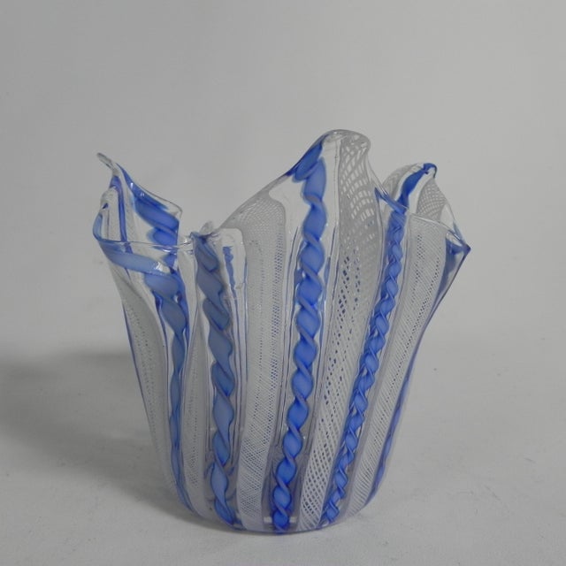 Fazzoletto Zanfirico Vase by Fulvio Bianconi for Venini, Venice, 1950s For Sale - Image 11 of 11