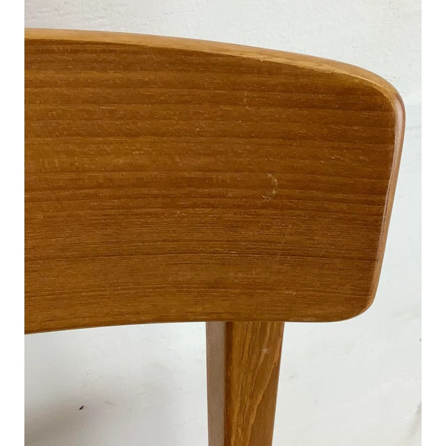 Pair Vintage Modern Teak Barstools For Sale - Image 11 of 12