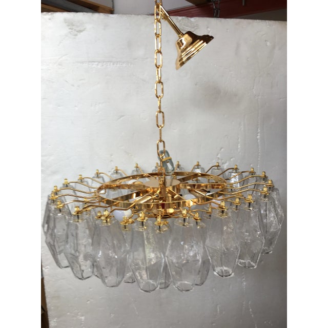 Murano Italian Murano Glass Sputnik Chandelier Poliedro For Sale - Image 4 of 11