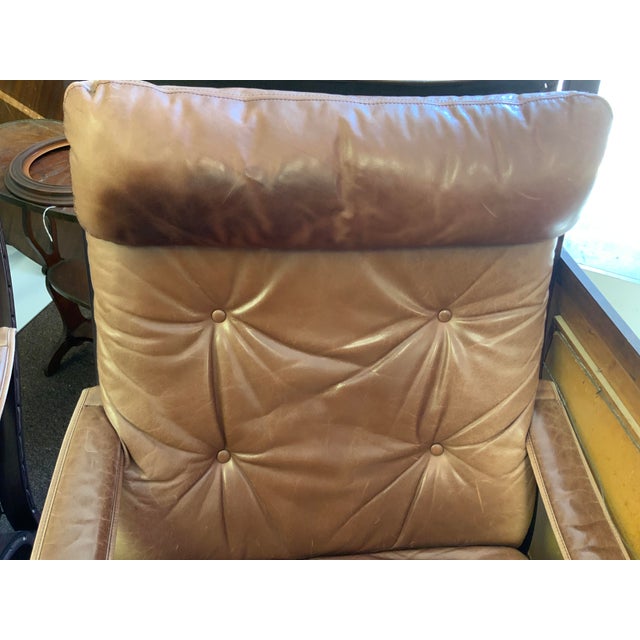 Brown 1970s Pair of Mid Century Modern “Siesta” Lounge Westnofa For Sale - Image 8 of 17