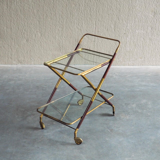Italian Bar Trolley attributed to Cesare Lacca, 1960s For Sale - Image 18 of 18