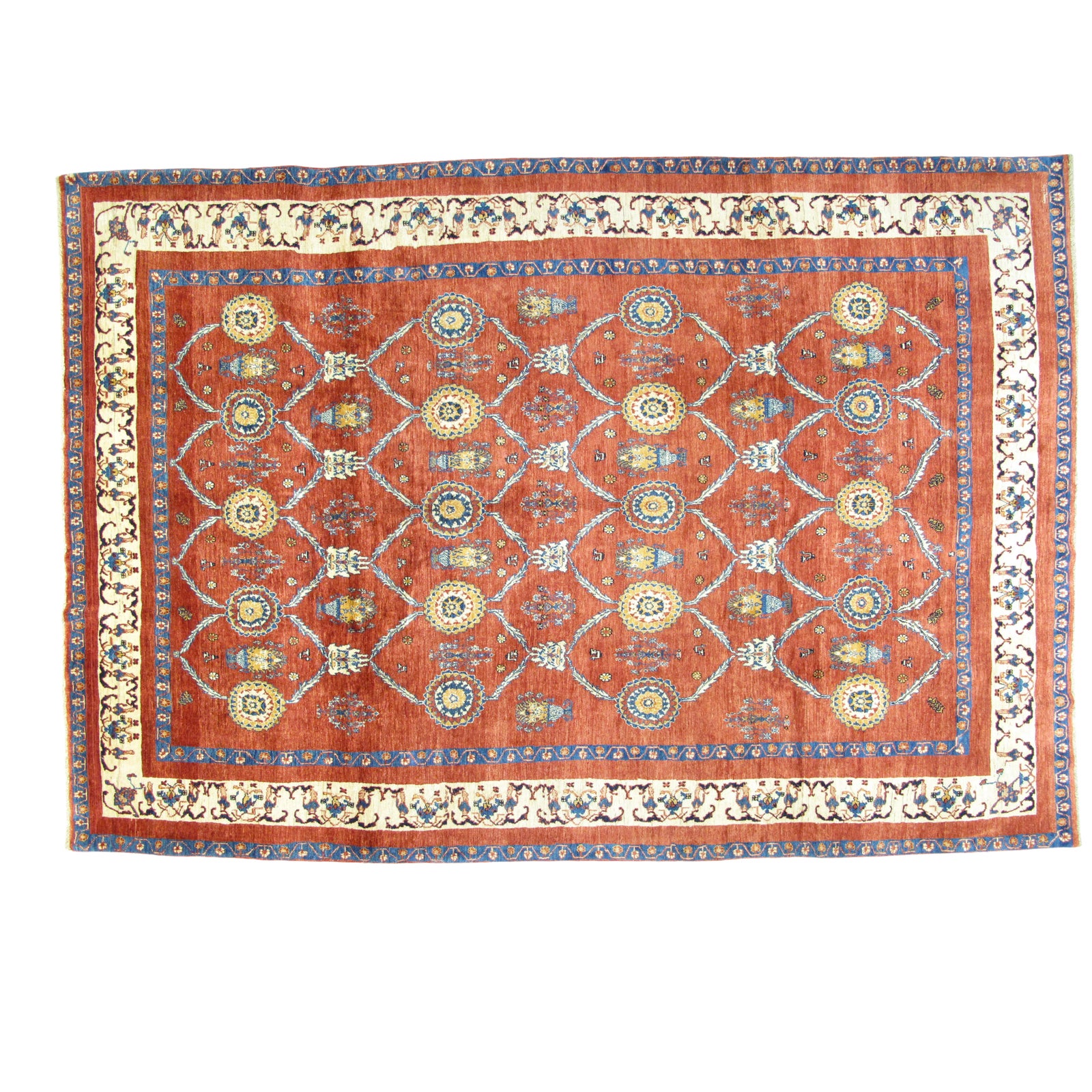 1970s Persian Kashkuli Rug - 8' X 11'2