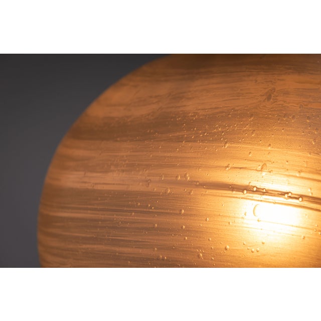 Vintage Globe Pendant Lamp with Bubble Glass Shade from Peill & Putzler, 1970s For Sale - Image 9 of 11