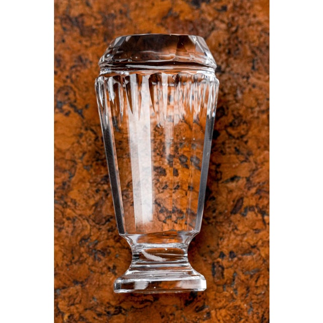 Dazzling Faceted Polished Rock Crystal Victorian Antique Desk Wax Seal "D" Gothic Script Stationary For Sale In New York - Image 6 of 10