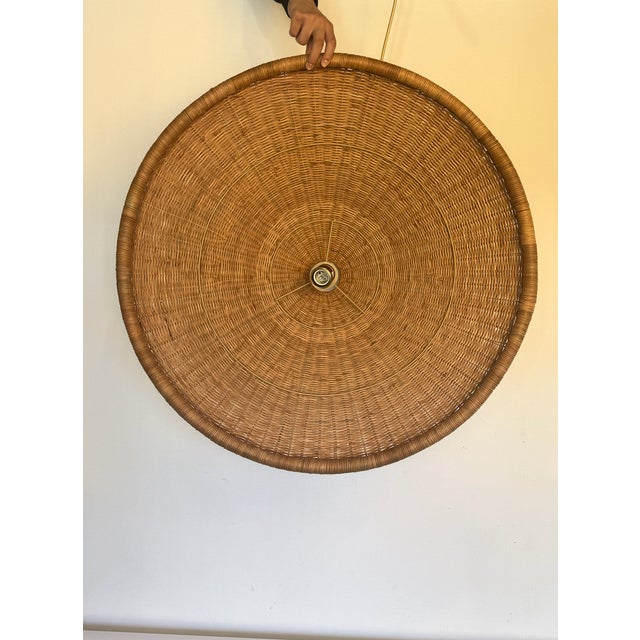Modern Rattan Pendant For Sale In Los Angeles - Image 6 of 6