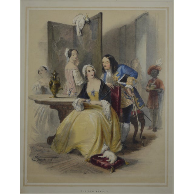 Antique English Royalty Print in Fine Giltwood Frame For Sale - Image 4 of 5