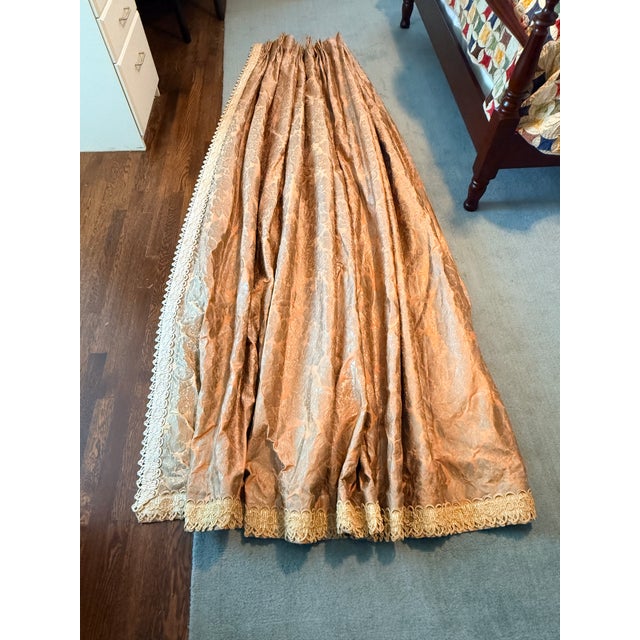 Traditional Pair of Fortuny Panels With Decorative Trim For Sale - Image 3 of 13