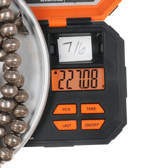 Della & Francis James Navajo Silver Squash Blossom Necklace For Sale - Image 10 of 10