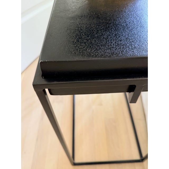 Contemporary Pair Uttermost Telone Side Tables For Sale - Image 3 of 6