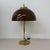 Vintage Mushroom Table Lamp with Gold Metal Base, 1970s For Sale - Image 16 of 18