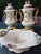 Cream Vintage Vases with Tray and Centerpiece, 1920, Set of 4 For Sale - Image 8 of 16