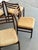 Minimal Mid Century Oak Dining Chairs - Set of 5 For Sale - Image 10 of 12