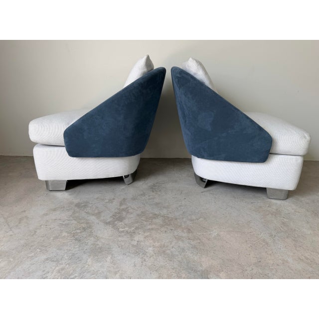 2000 - 2009 Pair of Minotti Lawson Lounge Armchairs by Rodolfo Dordoni, Italy For Sale - Image 5 of 12