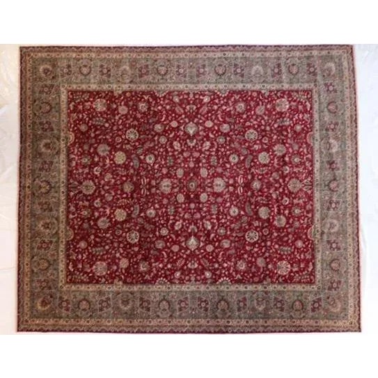 1960's Persian Tabriz Palace Rug, 14'3" X 16'10" For Sale - Image 12 of 12