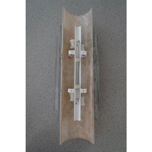 Blue Murano Aquamarine Green Art Glass and Brass Wall Light and Sconces, 2000 For Sale - Image 8 of 10