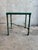 This sculptural iron side table from the 1970s is executed after the iconic aesthetic language of Alberto Giacometti,...