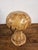 Brown Handcrafted Oak Mushroom Table Lamp, 2010s For Sale - Image 8 of 18