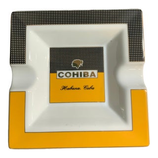 Mid 20th Century Cohiba Ceramic Cigar Ashtray, Habana Cuba For Sale