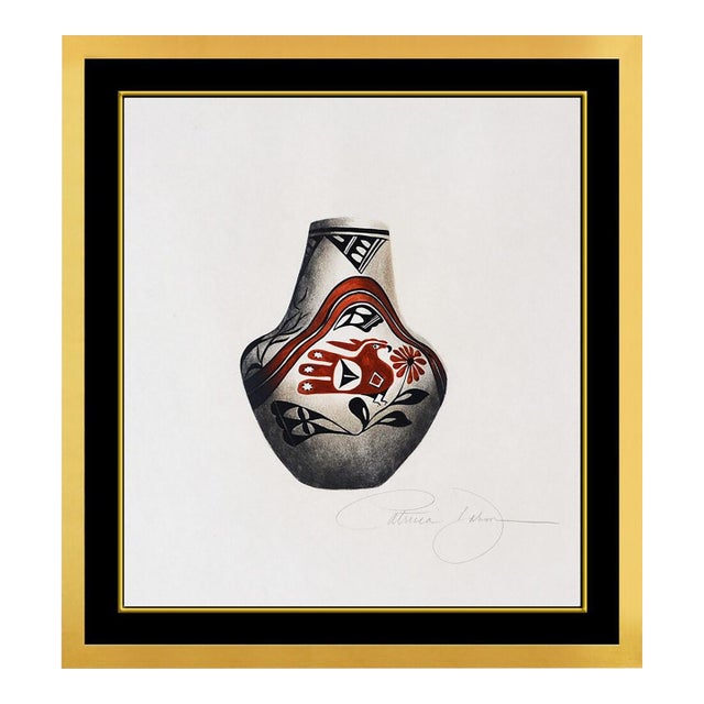 Late 20th Century Acoma Polychrome Jar, Patricia Dobson For Sale