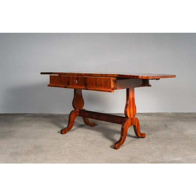 Biedermeier Mahogany Desk, Early 19th Century For Sale - Image 14 of 18