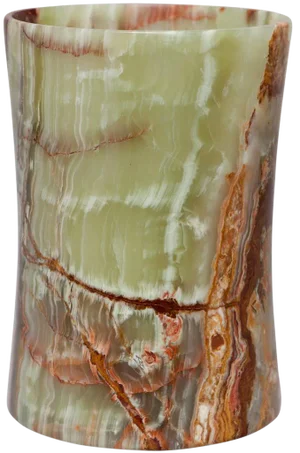 Green Marble Waste Bin