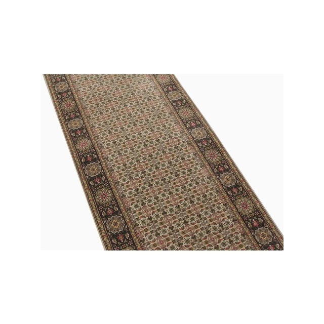 1990s Handwoven Persian Style Runner Rug 3x12 For Sale - Image 4 of 11