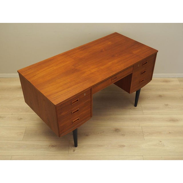 Danish Teak Desk, 1970s For Sale - Image 6 of 12