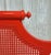 Henry Link Vintage Bali Hai Faux Bamboo Cane Twin Headboard by Henry Link- Newly Painted Flirt Red by Behr For Sale - Image 4 of 11