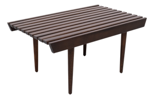 Mid-Century Modern Danish Style Wood Slat Coffee Table, 1960s